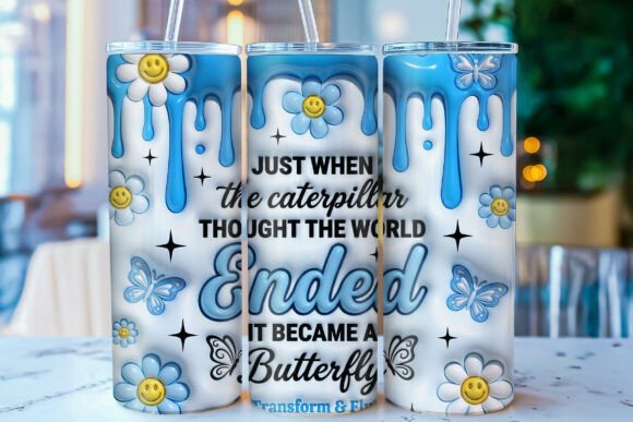 3D Inflated Inspirational Tumbler Wrap Design Guide