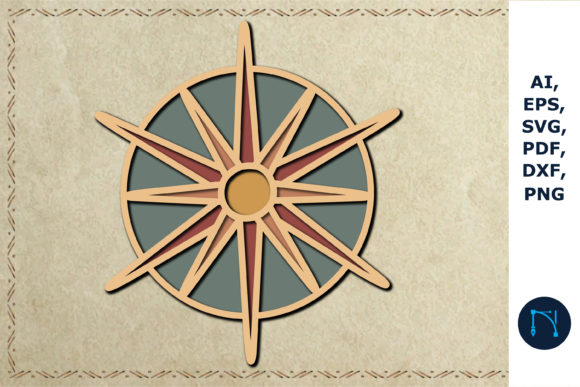 3D Layer Boho Sun SVG Cut File: A Versatile Design Asset for Creative Workflows