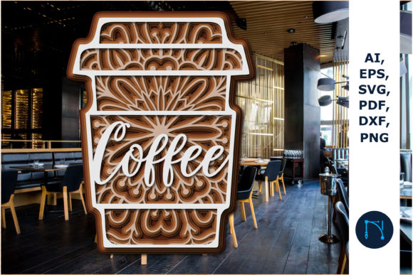 3D Layered Coffee Cup Laser Cutting SVG: A Creative Tool for Designers and Entrepreneurs