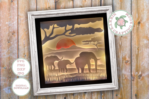 Bringing Depth to Life with the Elephant 3D Shadow Box Template