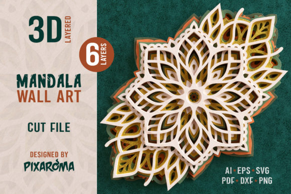 Craft Stunning 3D Mandala Wall Art with Digital Cut Files