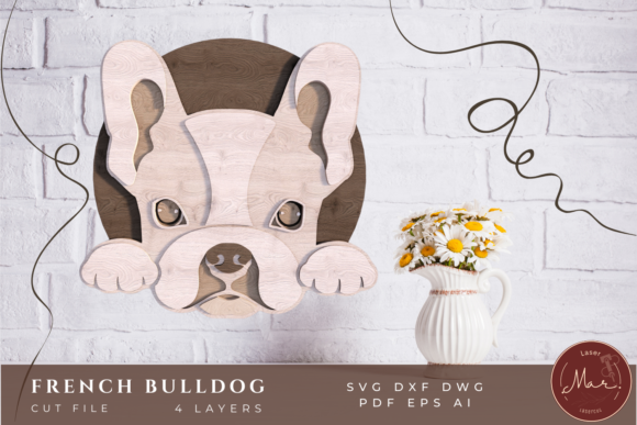 Crafting a 3D Multilayered French Bulldog Laser Cut Design