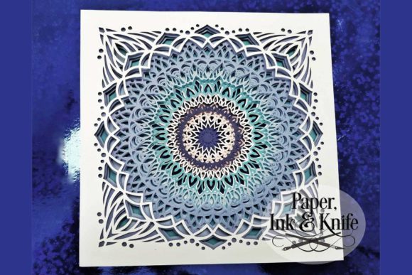 Crafting Depth: The Mandala 4 3D Papercut Shadowbox