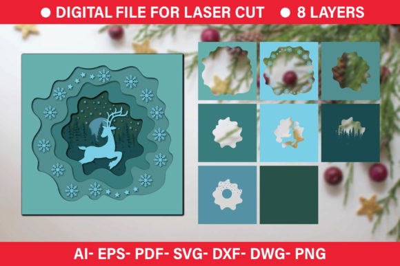 Crafting Magic with 3D Christmas Paper Cut SVG Files