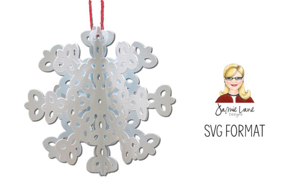 Elevate Design with 3D Snowflake Ornaments