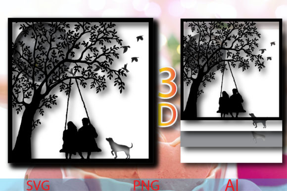 Elevate Designs with Real Moon Light 3D Shadow Box