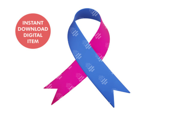 Elevating Emotional Resonance: The Strategic Role of 3D Ribbon in Blue and Pink Color for Awareness Campaigns