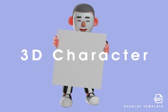 Evaluating the Skeleton Boy 3D Holding a White Paper Asset for Creative Projects