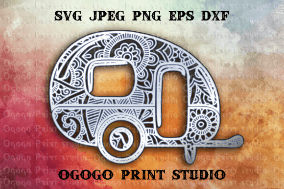 Exploring the Versatility of Camper Svg - 3D Layered Mandala SVG Cut