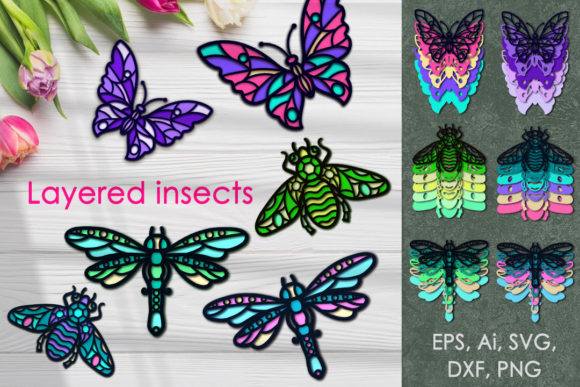 Insects 3D Cricut SVG File Craft