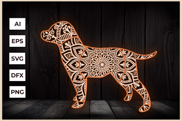 Labrador Dog 3d Multi-layer Mandala SVG: A Creative Tool for Artists and Designers
