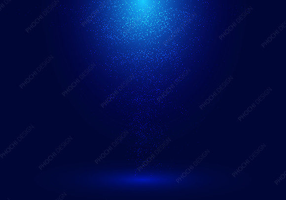 Strategic Visual Impact: Leveraging the 3D Lighting Dust Blue Stage Background for Professional Branding