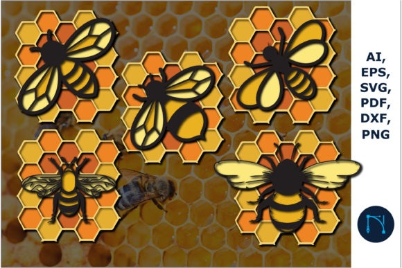 Unlocking Creative Potential with the 3D Multi-Layered Bee SVG and DXF Cut Bundle